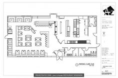 the floor plan for a restaurant with tables and chairs