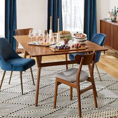 Extra Deep Mid-Century Expandable Dining Table (72") - ADA West Elm Kitchen, West Elm Mid Century, Modern Contemporary Dining, Expandable Table, Contemporary Dining Table, Expandable Dining Table, Mid Century Kitchen, Mid Century Dining, Contemporary Dining