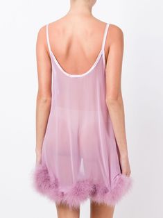 Gilda & Pearl Diana Sheer Slip Dress - Farfetch Sheer Slip Dress, Black Friday Promotions, Pink Silk, Dress Pink, Fur Trim, Halter Formal Dress, Pink Dress, Gowns Dresses, Bralette