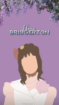 the cover for love and bridgerton, with an image of a woman in white