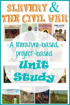 This slavery and Civil War unit is rich in living literature. It also offers several fun project ideas so your children can "show what they know" at the end of the unit. Virginia Studies, Homeschool Social Studies, Social Studies Resources, Unit Studies, History Activities