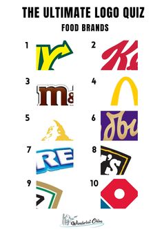 the ultimate logo quiz for food brands, including mcdonald's and mcdonald's