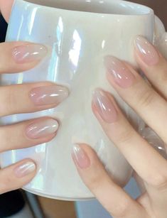 To find out about the 24pcs Short Almond Shaped Laser Process Nail Art Tips With Cute Milky White & Sakura Pink Gradient Color, Comes With 1 Buffing File, 1 Jelly Gel Press On Nails Nail Supplies at SHEIN, part of our latest Press On Nails ready to shop online today! Free Shipping On £35+✓ Free Return - 45 Days✓ 1000+ New Dropped Daily✓ Get £3 Off First Order!✓ March Nails, Simple Gel Nails, Soft Nails, Jelly Nails, Nails Spring, Oval Nails, Elegant Nails, Classy Nails