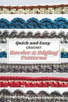 crochet borders and edging patterns for quick and easy crochet