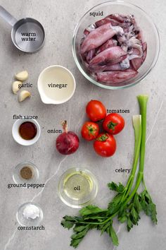 the ingredients to make this dish include tomatoes, onions, celery and garlic