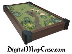 an image of a game board with trees and flowers on the table for playing games