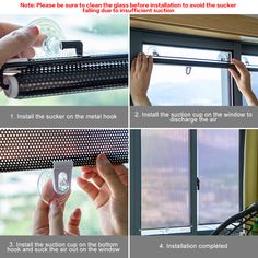 instructions on how to install and use the window seal