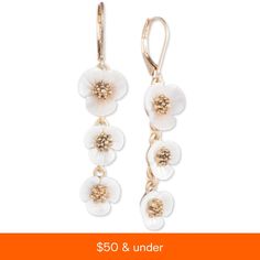 in stock White Jewelry With Matching Earrings For Spring, Spring White Jewelry With Matching Earrings, Summer 3d Flowers Jewelry, Spring Wedding Pearl Drop Jewelry, Elegant White Spring Jewelry, Elegant White Jewelry For Spring, White Dangle Jewelry For Spring, Spring White Earrings With Ear Wire, White Earrings With Ear Wire For Spring