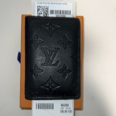 Luis Vuitton O.De Poche Nm M.Shad.Noir Luxury Black Card Holder With Card Slots, Designer Black Card Holder With Rfid Blocking, Luxury Black Wallet With Rfid Blocking, Designer Black Bifold Card Holder, Designer Black Wallets With Interior Card Slots, Luxury Black Card Holder For Travel, Designer Black Card Holder For Everyday Use, Jean Bucket Hat, Louis Vuitton Mens Wallet