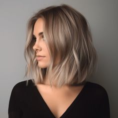 Ash Blonde Hair Balayage, Balayage Straight Hair, Blonde Hair Transformations, Shoulder Hair, Ash Blonde Hair, Balayage Hair Blonde, Blonde Hair Looks, Short Hair Balayage, Hair Makeover