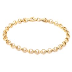 Chunky Hollow Rolo Chain Bracelet     * 14k Yellow Gold 4.7g   * 5.2mm    * 7.5" Length    * Lobster Clasp   * P-5081 Rolo Chain, Chain Bracelet, Lobster Clasp, Yellow Gold, Bracelet, Chain, Yellow, Gold