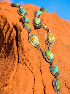 Grande and Mas Grande Sunburst Squash, Turquoise Stone Jewelry, Pebble Necklace, Heirloom Jewelry, Wedding Cuff, Jackson Hole Wyoming, Sister Necklace, Blue Forest, Heirlooms Jewelry