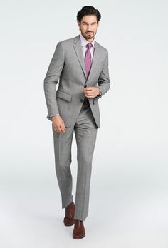 Stand out and make a statement in the Hayle. This stylish, medium weight light gray suit has a rich textured appearance and soft hand-feel Timeless Tailored Suits For Office Wear, Tailored Timeless Suits, Fitted Timeless Suits For Office Wear, Timeless Fitted Suits For Office Wear, Fitted Suits For Office Wear, Timeless Suits In Suiting Fabric For Office, Timeless Office Wear Suits In Suiting Fabric, Professional Wool Suits For Office, Office Wear Notch Lapel Suits