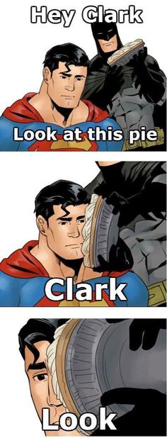 batman and superman's face in the same comic strip, with one being hugged by another