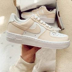 Custom Air Force 1 Beige – SHECUSTOMIZE Shoes List, Zapatillas Nike Air Force, Zapatillas Air, Custom Nike Air Force 1, Custom Nike Air Force, Preppy Shoes, All Nike Shoes, Custom Air Force 1, Nike Air Shoes