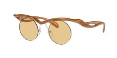 Prada Women Sunglasses  Opal Cognac Size: 43 Formal Brown Glass Sunglasses, Modern Brown Sunglasses For Formal Occasions, Luxury Formal Sunglasses For Spring, Prada Women, Eyewear Womens, Women Sunglasses, Eyewear Sunglasses, Cognac, Sunglasses Women