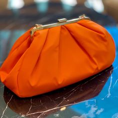 ANNI TERIANI Just Color Handmade Orange Frame - Small Clutch - Bright Bag - Printed Shoulder Strip https://www.etsy.com/listing/745868600/anni-teriani-just-color-handmade-orange?utm_source=crowdfire&utm_medium=api&utm_campaign=api Bright Bag, Orange Handbag, Dumpling Bag, Frame Purse, Bag Designs, Designer Clutch, Small Clutch, Women's Wear, One Bag