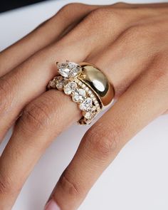 Natasha Schweitzer, Body Chains, Dream Engagement, Dream Engagement Rings, Ring Stacking, Pear Diamond, Jewelry Inspo, Eternity Band