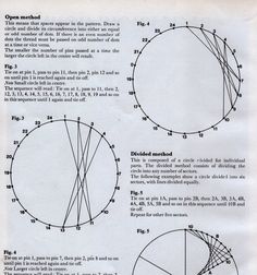 the diagram shows how to draw a circle with different angles and measurements for each section