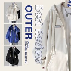 an advertisement for the best outer wear collection