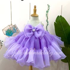 Sweet Purple Ruffle Dress, Cute Purple Dress For Baptism, Purple Princess Dress For Birthday In Spring, Cute Purple Dresses For Baptism, Lavender Ruffled Dress For Birthday, Lavender Ruffle Dress For Birthday, Summer Purple Dress For Baptism, Lavender Princess Dress For Birthday In Spring, Lavender Dress For Spring Birthday