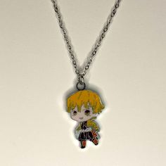 Brand New Handmade Manga Anime Demon Slayer Zenitsu Agatsama Necklace Stainless Steel And Enamel Pendant 1.25” X 0.8” Charm Pendant Stainless Steel Plated 18 Inch Chain Bundle & Save! Comes From A Smoke Free And Pet Free Home In California. Tags: Tanjiro Nezuko Kamado Giyu Tomioka Shinobu Kocho Zenitsu Agatsuma Muzan Kibutsuji Inosuke Hashibira Kanao Tsuyuri Kanao Kocho Silver Metal Jewelry For Cosplay, Handmade Black Jewelry For Cosplay, Handmade Pendant Jewelry For Cosplay, Handmade Silver Jewelry For Cosplay, Collectible Black Stainless Steel Necklace, Handmade Black Necklace For Cosplay, Silver Pendant Jewelry For Cosplay, Anime Demon Slayer Zenitsu, Demon Slayer Zenitsu