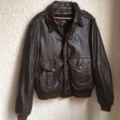 Vtg 70s LESCO LEATHERS Cafe Leather Bomber Jacket w Zip Liner L/XL 46 motorcycle | eBay Retro Brown Biker Jacket With Pockets, Retro Vintage Brown Leather Jacket With Long Sleeves, Vintage Winter Biker Jacket With Pockets, Retro Vintage Brown Leather Jacket, Retro Vintage Brown Biker Jacket For Fall, Retro Long Sleeve Vintage Brown Leather Jacket, Vintage Brown Long Sleeve Biker Outerwear, Vintage Brown Long Sleeve Biker Jacket, Vintage Biker Jacket For Winter