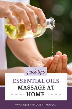 Essential oils are well known for their good effects to your overall health and well-being. If you’re looking for essential oils to be used for your home or other massage practice, choosing out of these essential oil scents will give you an awesome oil blend that can bring relaxation and soothing effects on your whole body. Try aromatherapy massage today - it might change your life. Oils For Relaxation, Essential Oils For Beginners, Essential Oils For Pain, Essential Oils Guide, Aromatherapy Massage, Massage Oils, Essential Oil Benefits, Essential Oils For Massage, Using Essential Oils