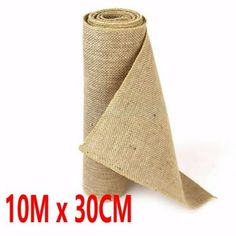 10m x 30cm natural jute burlock fabric roll for furniture and home decor