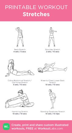 the printable workout guide for women to do at home and work on her body