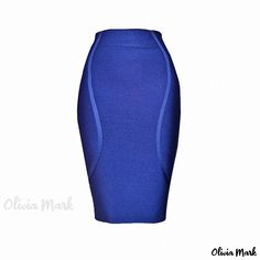 3 Fitted Knee-length Skirt For Night Out, Midi Pencil Skirt For Night Out, High Waist Fitted Mini Skirt With Lining, Fitted Midi Pencil Skirt For Night Out, Chic High Waist Bodycon Bottoms, Fitted Blue Mini Skirt For Office, Fitted High Waist Elastane Mini Skirt, Chic Bodycon Stretch Bottoms, High Waist Stretch Pencil Skirt For Night Out