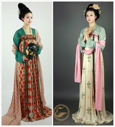 Tang Hanfu, Hanfu Tang Dynasty, Dynasty Clothing, Chinese Traditional Clothing, Chinese Hairstyle, Chinese Hanfu, Tang Dynasty, Asian Outfits