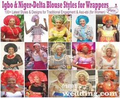 Top 100 Igbo Blouse Styles: Niger-Delta & Igbo Women Traditional Attire (Pictures Lookbook) – Nigerian Weddings Latest Igbo Blouse Styles, Latest Igbo Blouse, Latest Igbo Blouses For Wrapper, Igbo Blouse Styles, African Blouses For Women, Madam Blouse Lace For Wrapper, Igbo Blouse, Latest Blouse Styles, Lace Blouse Styles