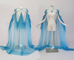 Wind Fairy Costume, Faerie Costume, Water Clothing, Festival Make Up, Water Fairy, Scale Mail, Recycled Dress