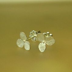 Teeny Hydrangea Stud Earrings Small Flower by PatrickIrlaJewelry, $65.00 Silver Petal-shaped Earrings For Gift, Delicate Silver Flower Earrings For Anniversary, Silver Flower Earrings As Gift For Her, Hypoallergenic Sterling Silver Flower Earrings For Wedding, Delicate Silver Flower Earrings Nickel Free, Delicate Silver Flower Earrings Nickel-free, Delicate Silver Nickel-free Flower Earrings, Silver Delicate Nickel-free Flower Earrings, Delicate Silver Earrings, Gift For Her