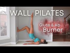 28-Day Wall Pilates Challenge: Strengthen, Tone, Transform! Wall Workouts, Pilates Workout Youtube, Workout For Kids, Pilates Ideas