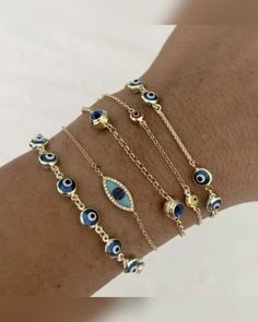 Gold Cuban Chain, Gold Bracelets Stacked, Cuban Chain Bracelet, Eye Bracelets, Bracelet Cute