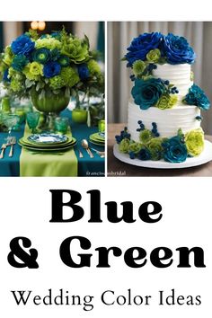 blue and green wedding color ideas