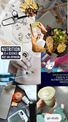 a collage of photos with text that reads nutrition is a science not an opinion