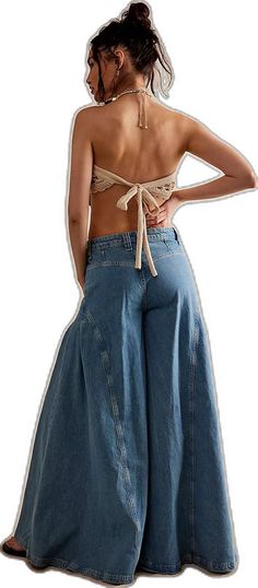 Boho Clothing, Pocket Detail, Boho Outfits, Wide Leg Jeans, Jeans Shop, Free People, Wide Leg, Clothes