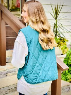 Expertly crafted with a high neck, sleeveless design, and snap button closure, this versatile vest is perfect for layering in any weather. The quilted puffer vest jacket provides warmth and style, featuring a round hem, fully lining, and convenient pockets. Stay comfortable and fashionable with this essential piece. Fabric:::100% POLYESTER Quilted Puffer Vest, Boutique Trends, Puffer Vest, Tunic Sweater, Maxi Dresses Casual, Wedge Boots, Dress Romper, Dresses With Leggings, Skirt Pants