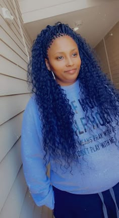 Deep Wave Braided Hairstyles, Eva Braids, Zillion Braids, Human Hair Box Braids, Human Hair Micro Braids, Curly Micro Braids, Micro Braids Human Hair, Small Box Braids Hairstyles, Micro Braids Styles