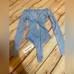 Urban Outfitters Baby Blue Bodysuit Size Xs Light Blue Stretch One-piece Bodysuit, Urban Outfitters Fitted One-piece Bodysuit, Fitted One-piece Bodysuit By Urban Outfitters, Blue One-piece Bodysuit For Spring, Cowgirl Lifestyle, Blue Bodysuit, Urban Outfitters Tops, Baby Blue, Urban Outfitters