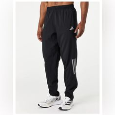 Men's Adidas Own The Run Astro Knit Running Pants - (Brand New W/ Tags In Packaging) Size: Small Adidas Sports Trousers, Adidas Jogging Pants With Pockets, Adidas Jogging Bottoms With Pockets, Running Pants, Man Fashion, Adidas Pants, The Run, Adidas Black, Black Adidas