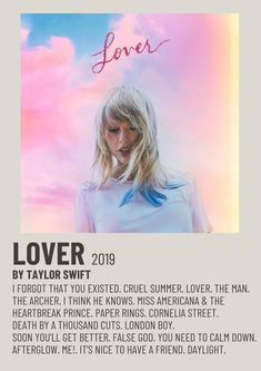 taylor swift's cover song for her album lover