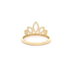 Indulge in the luxurious combination of 14k yellow gold and sparkling cubic zirconia stones with our Petal Crown Ring. Inspired by the lotus flower, this ring is the perfect symbol of elegance and beauty. A must-have for any jewelry collection! Metal: 14k GoldStone: Cubic ZirconiaType: RingSize: 7.5 West Indian Bangles, Picture Pendant, Bangles Indian, Crown Ring, Name Jewelry, Kids Jewelry, Pendant Earrings, Chain Pendants, Photo Jewelry