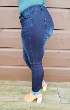 These jeans are designed with a butt-lifting design that flatters those curves! Dark wash, slight stretch, five pockets. Pair with your favorite Elva Mae top to complete the look! Model is 5'2 32B and is wearing a size 11. Jeans run small, order one size up. 73% cotton / 25% polyester / 2% spandex *Free shipping & returns on orders over $50! Over 50, Chloe, Spandex, Free Shipping, How To Wear, Design