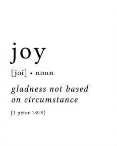 the word joy written in black and white on a square frame with an inscription below it