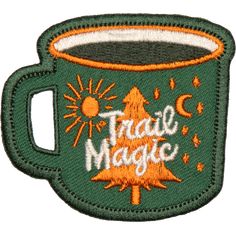 Trail Magic Embroidered Patch Patch Hiking Patches Display, Travel Patches Backpack, Patches On Hiking Backpack, Camping Patches, Landmark Poster, Scout Badges, Nature Stickers, Abstract Pattern Design