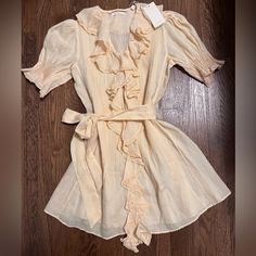 Nwt Size Xxs Rare And Usually Unavailable. 100% Raimie. Cream Short Sleeve Mini Dress For Date Night, Womens Dresses, Cream, Women Shopping, Dresses, Color